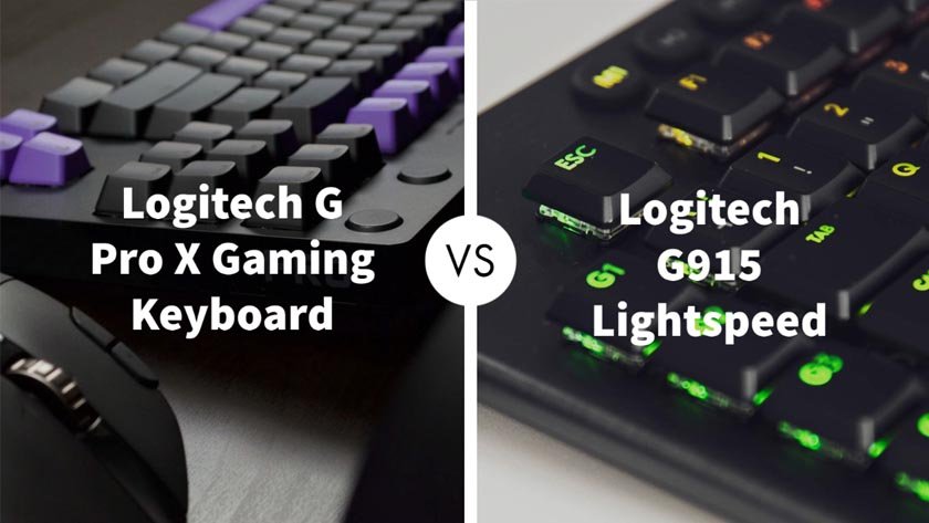 Logitech G PRO X Keyboard vs Logitech G715 Side-by-Side Keyboard Comparison  